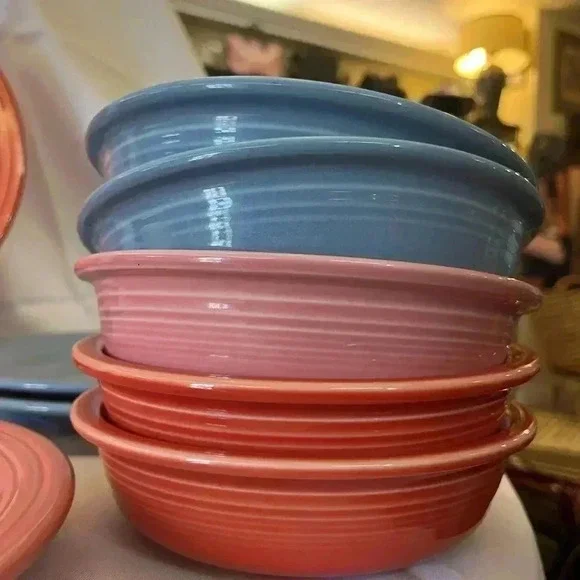 Vintage Homer Laughlin Multicolor Fiestaware China Set of 11 - Picture 3 of 9